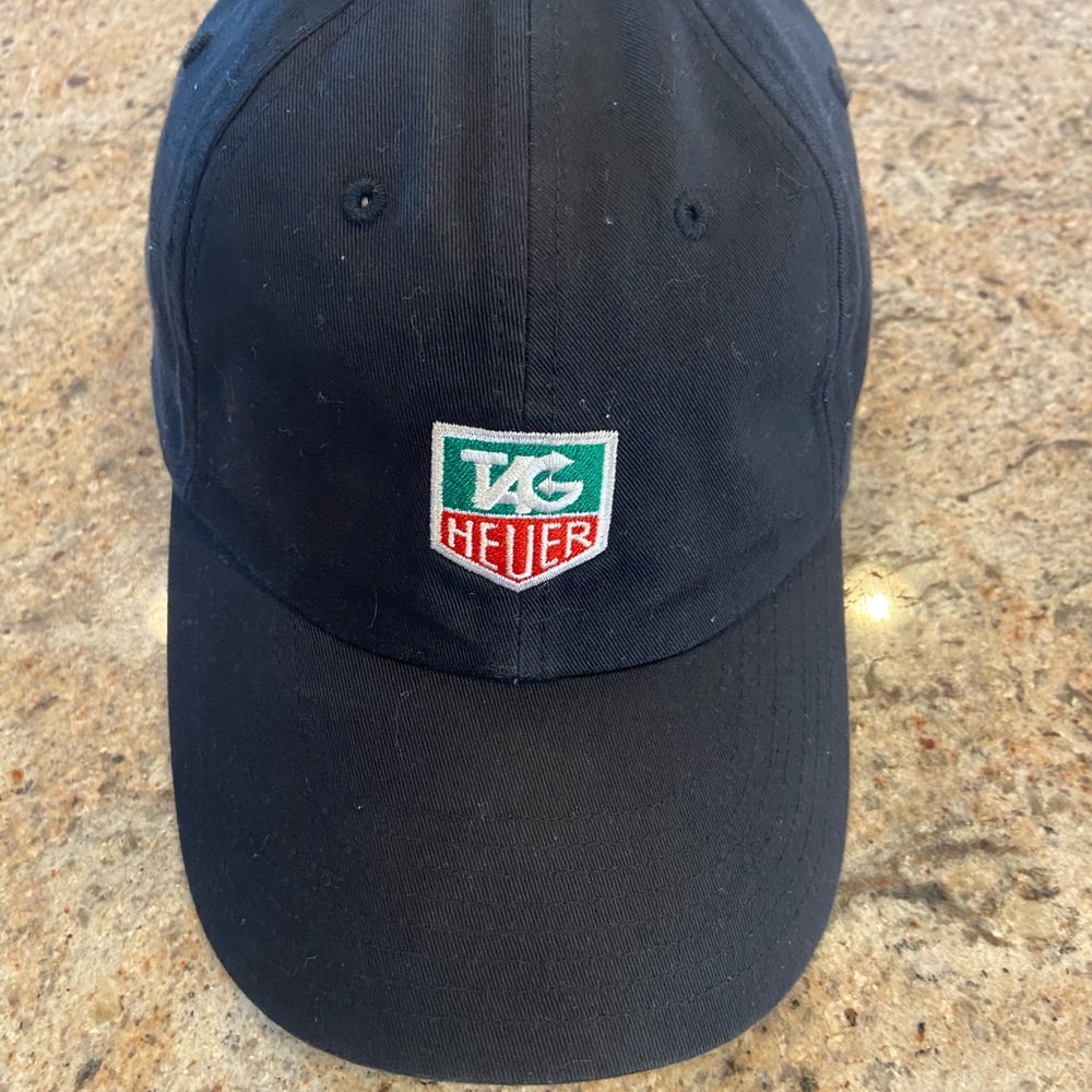 Tag Heuer Nike Golf Black Baseball Cap with Nike Logo